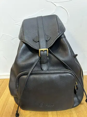 간조 블랙 가죽 백팩 히다규 새상품에 가까움