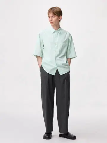 GU 배럴 레그 슬랙스 그레이 M