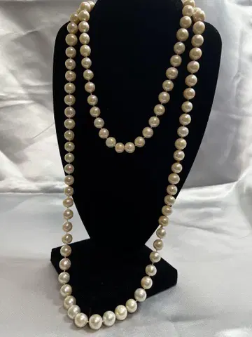 [ 가격 인하 ] 담수 진주 롱 목걸이