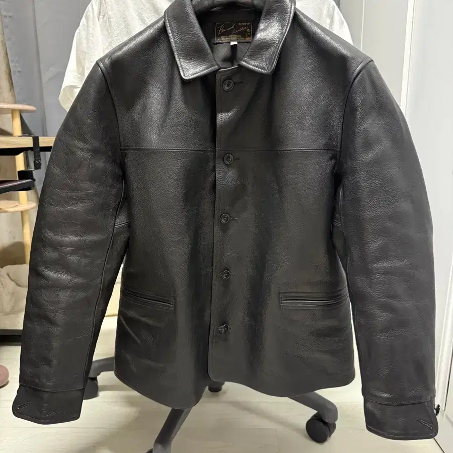 Boncoura Sasha Leather Car Coat 42 Boncoura | Bunjang Global