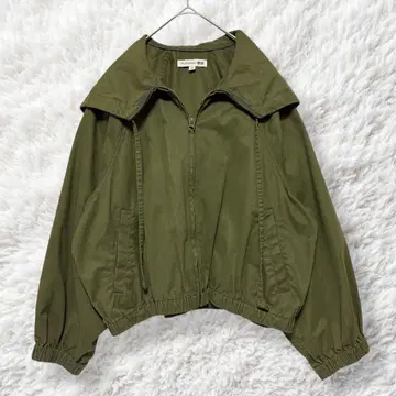 UNIQLO x JW ANDERSON 코튼 후디드 블루종 올리브