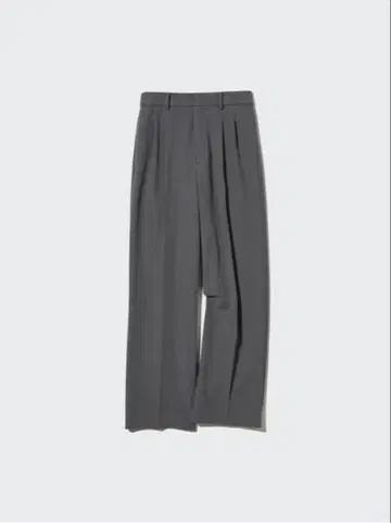 투 턱 와이드 팬츠 (기장 표시 사이즈 69~71cm) 06 GRAY