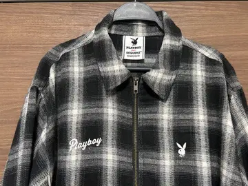 Playboy 체크 무늬 플란넬 셔츠! sizeL