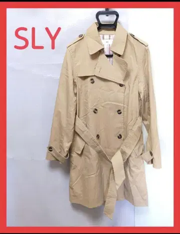 [ 무료배송 ] SLY 트렌치코트 베이지 여성용 숏 아우터