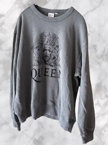 GU 워시드 맨투맨 풀오버 QUEEN