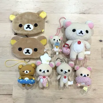 리락쿠마 코리락쿠마 봉제 인형 마스코트 키링 묶음 판매