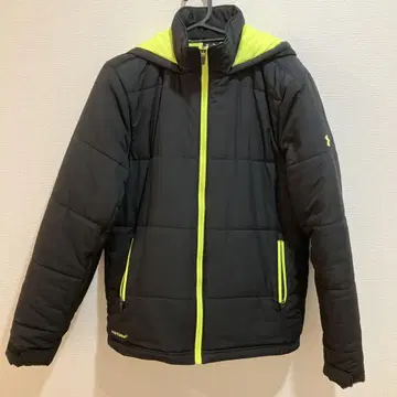 Under Armour 후드 부착 다운 자켓 블랙/라임