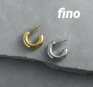 [새상품] fino 귀걸이 후프 귀걸이 실버 써지컬 스테인리스 20mm