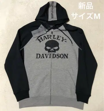 새상품 Harley-Davidson 풀 집업 후드티 M 사이즈 속기모
