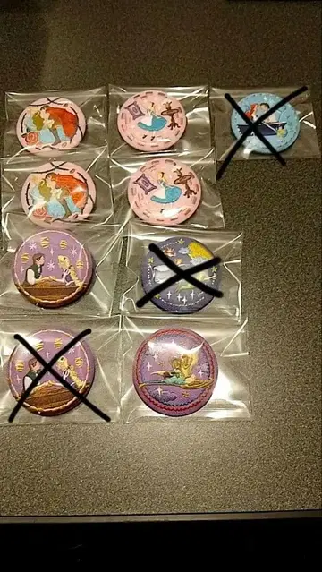 디즈니 자수 캔뱃지