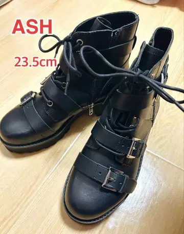 ASH 스트랩 벨트 부츠 37