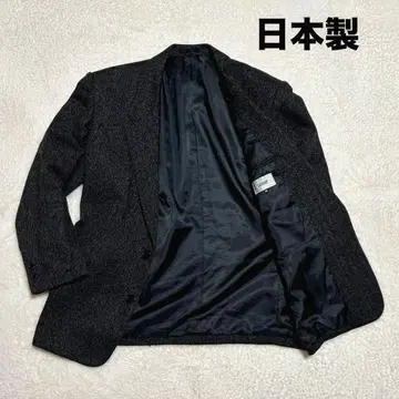 일본제 구제 의류 SHABANY 트위드 테일러드 자켓 다크 그레이 M