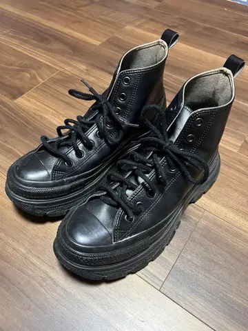 CONVERSE ALL STAR 블랙 하이컷 올 가죽