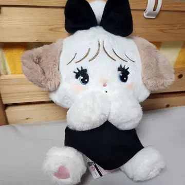 mikko 캐릭터 BLACK RIBBON BIG 봉제 인형