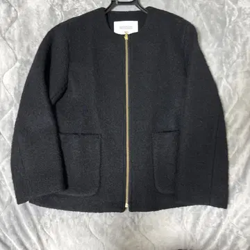 새상품급! MACKINTOSH PHILOSOPHY 노카라 울 코트 블랙