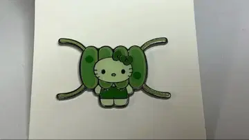 오사카 만박 일본관 한정판 해초 키티 핀 배지 산리오 미사용