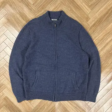 엘엘빈 드라이버즈 니트 집업 llbean 멜란지 네이비