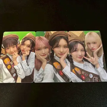 IVE 가을 SCOUT 서울콘 3장 케미 유닛 랜트 트레이딩 카드