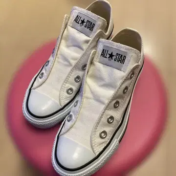 ALL STAR 화이트 슬립온 스니커즈 JP/23cm