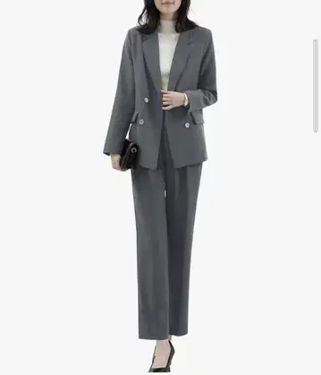 그레이 더블 브레스트 팬츠 셋업 2XL