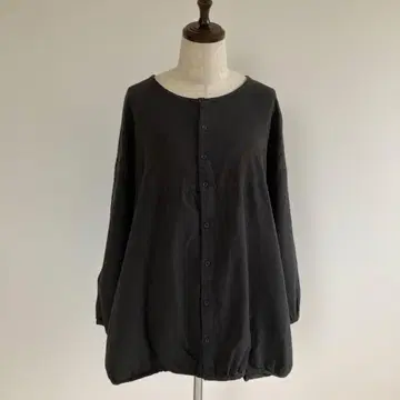 드럭 스토어즈 래글런 소매 프론트 오픈 튜닉