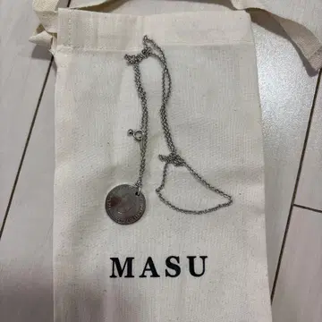 MASU 코인 모티브 목걸이 실버 복조리 포함 액세서리