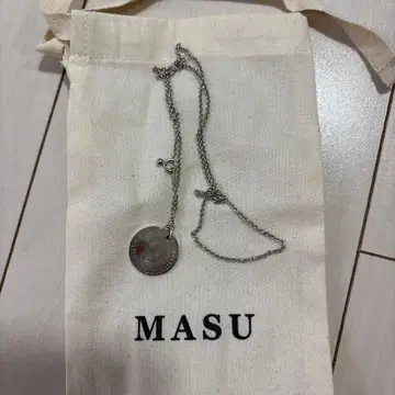 MASU 코인 모티브 목걸이 실버 복조리 포함 액세서리