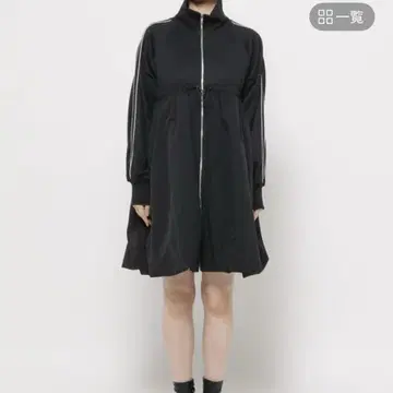 LOWRYSFARM 트랙 도킹 벌룬 원피스 숏 기장 블랙