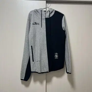 달폰테 풀 집업 후드티 그레이/블랙