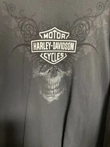 Harley-Davidson 긴팔 티셔츠 다크 그레이