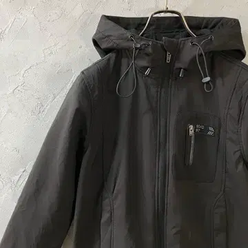 빈티지 자켓 풀 집업 안감 플리스 와펜 자수 블랙 LO24