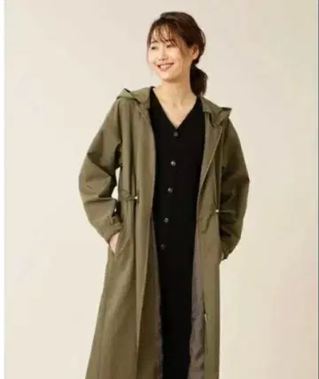 새상품급 내추럴 뷰티 베이직 2way 밀리터리 롱 자켓