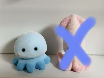 우오즈 수족관 진주 코너 플로키 한정판 색상 블루 해파리 한정