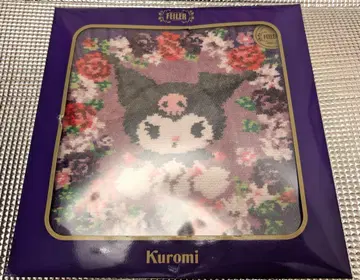 FEILER 산리오 쿠로미 Kuromi 한정판 콜라보 꽃무늬 타월 손수건