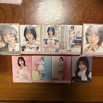 이코럽 노구치 이오리 브로마이드 핑크 니트 의상