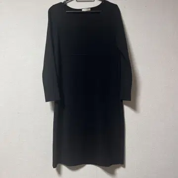 BALLSEY 블랙 무릎 기장 원피스 긴팔