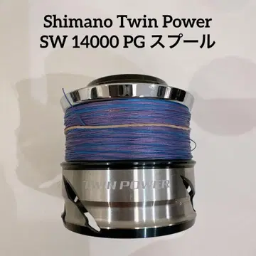 시마노 21 트윈파워 SW14000PG 스풀 + 4호 라인