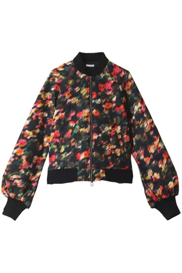 TELMA 텔마 KASURI FLOWER 퀼팅 블루종 자켓