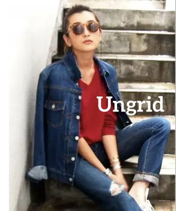 새상품급 Ungrid 데님 자켓 인디고 G 자켓