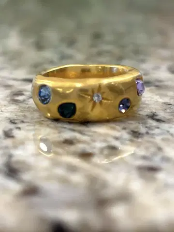 whim Stone Embed Ring 컬러풀 스톤 반지