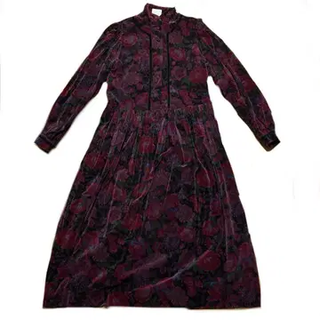 로라 애슐리 꽃무늬 원피스 코듀로이