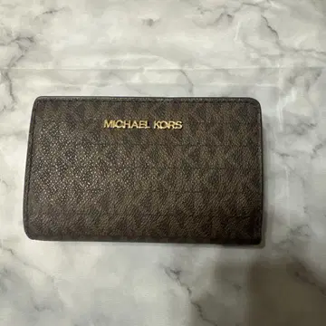 MICHAEL KORS 접이식 지갑 브라운