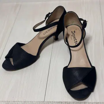 Repetto 블랙 하이힐 펌프스 샌들 37.5