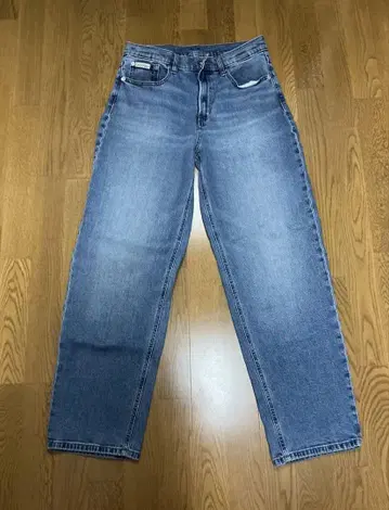 캘빈 클라인 90s 루즈 W28 블루 데님