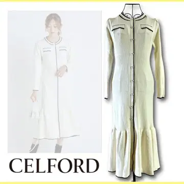 [새상품급] CELFORD 셀포드 긴팔 원피스 니트 원피스 36