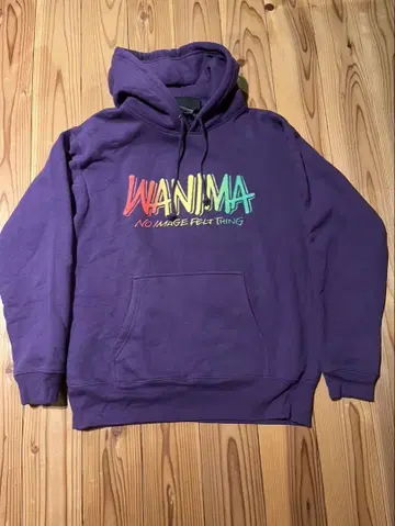 WANIMA 퍼플 후드티