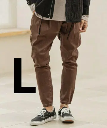 칸비오 컬러 데님 브라운 L 사이즈 미사용 새상품