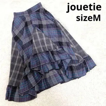 jouetie 쥬에티 아지메 프릴 미디 스커트 보라색 퍼플