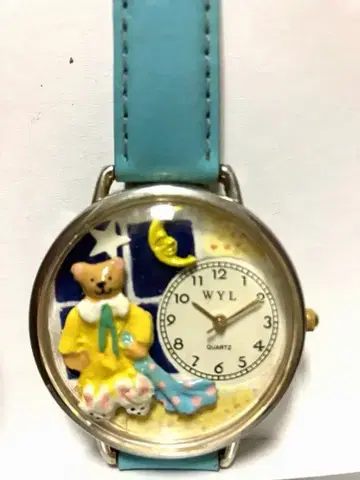 오야스미 곰 핸드메이드 손목시계 아메리칸 빈티지풍 빈티지 부품