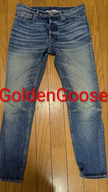 초레어 Golden Goose 스키니 데님 블루 별 마크 27인치